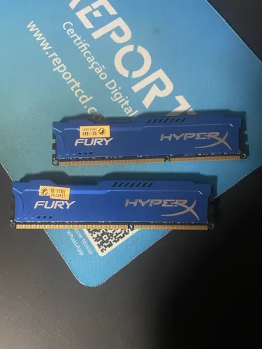 Duas Memórias Ram DDR3 8gb 1600 MHZ 