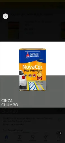 Tinta Sherwin Williams piso cinza chumbo