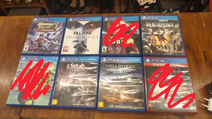 Lote de Jogos de PS4 / PlayStation 4 (Mídia Física - Diversos Títulos)
