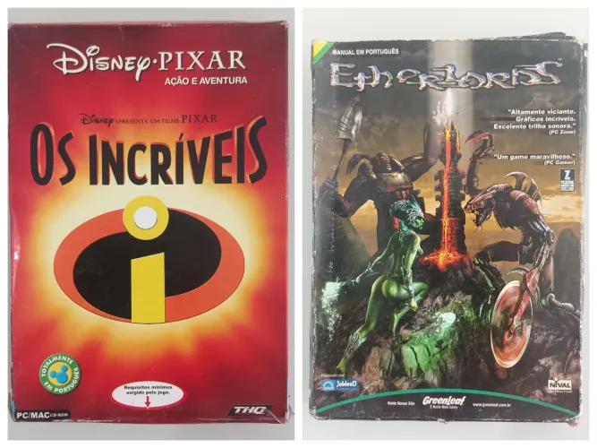 Jogos Mídia Física Pc Original Época Etherlords e Os Incríveis