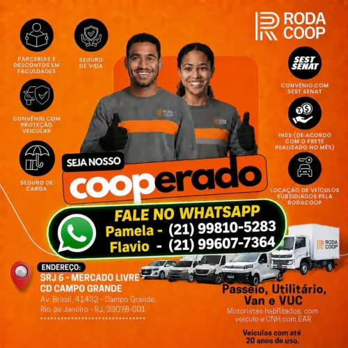 MOTORISTA ENTREGADOR - E-COMMERCE | SEJA NOSSO COOPERADO