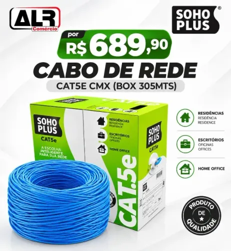 CABO DE REDE CAT5E BOX 305 METROS FURUKAWA SOHOPLUS