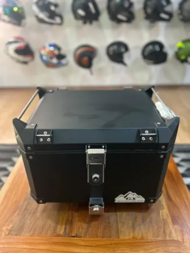 Baú Central Brás Adventure Pro 48l Bmw R1250gs Preto Fosco