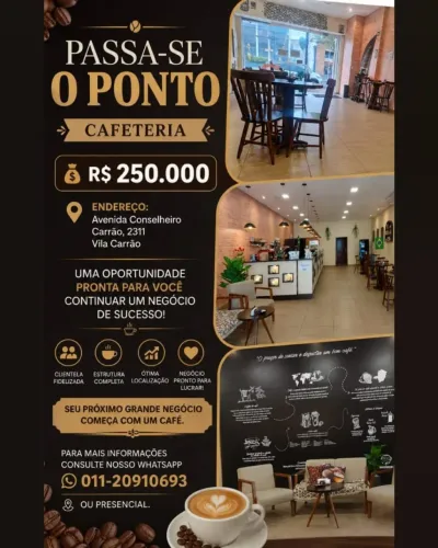 Cafeteria, passa-se o ponto 