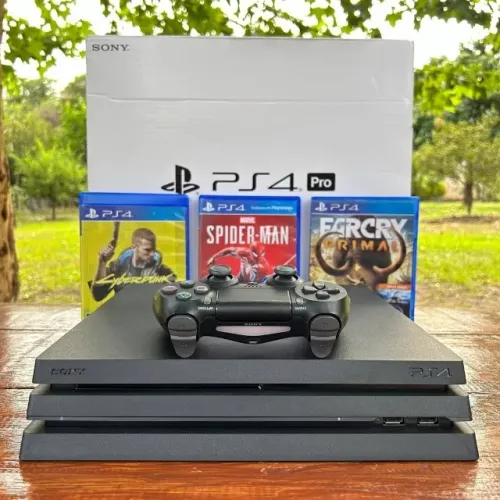 PS4 Pro 1TB Seminovo Com Garantia Controle Original e Jogo