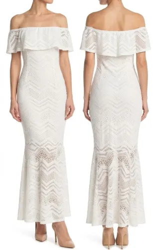 Vestido Longo Ciganinha Branca M