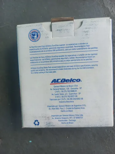 Vendo pastilha de freio nova da ACDELCO cruze e cobalt