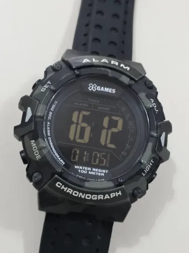 Relógio militar Orient X-Games original Digital Camuflado XMPPD487 prova d'água pilha nova