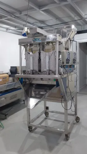 DOSADORA E EMPACOTADORA AUTOMÁTICA (PNEUMÁTICA) - SELADORA INDUSTRIAL (LINHA CONTÍNUA)