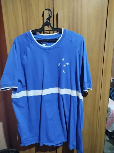 Camisa ado Cruzeiro algodão, tamanho GG.