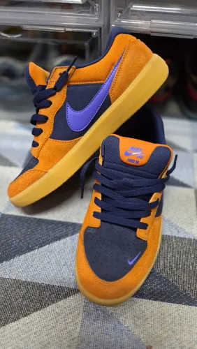 Nike SB Force 58 - Laranja / Azul-marinho (Tam. 40)