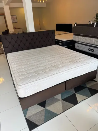 Cama box SUPER KING MAXFLEX COM CABECEIRA E COLCHÃO - Entrego! 