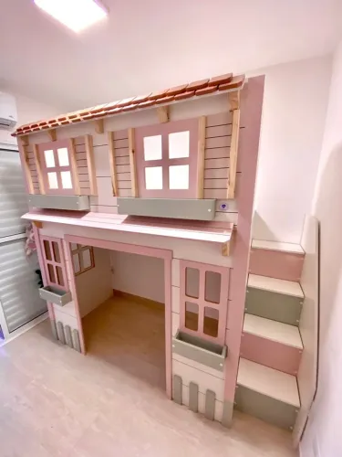 Cama triliche casinha princesa