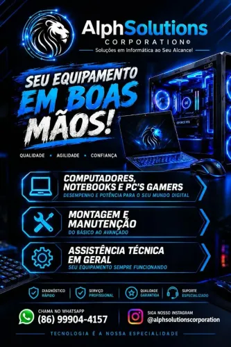 Informática - Assistência Técnica - Computadores - Notebook - PC's Gamers