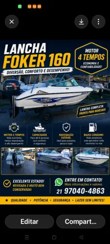 lancha focker 160