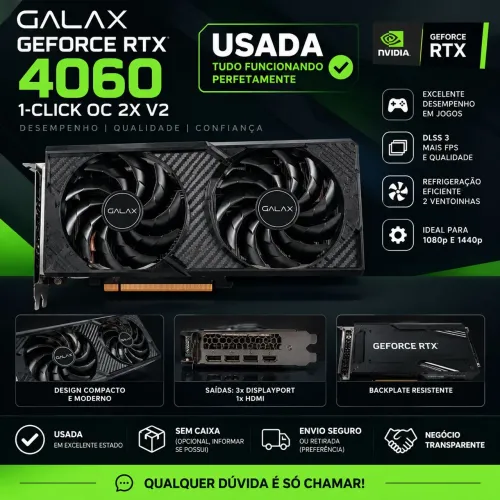 ? GALAX GeForce RTX 4060 1-Click OC 2X V2 - 8GB