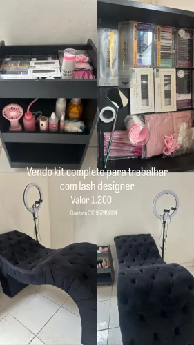 Vendo kit para trabalhar com Lash designer