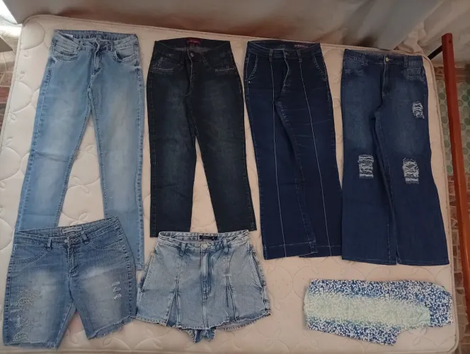 Calças jeans e shorts jeans