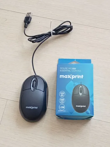 Mouse USB da maxprint preto 
