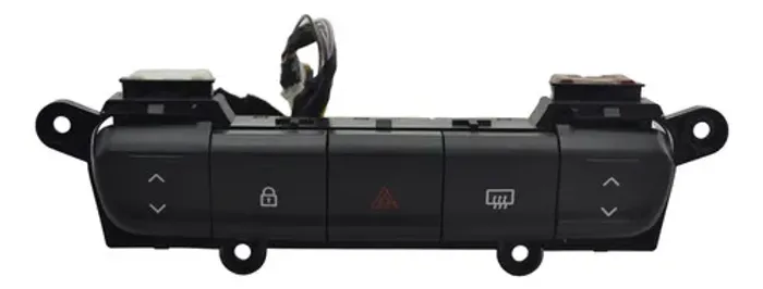 Botão Pisca Alerta Trava Desembaçador Kwid 2025 Original Preto