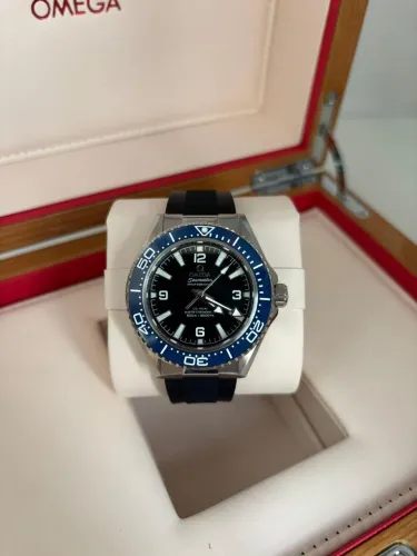 Relógio Omega Automatico - Silicone - Azul - Premium Top