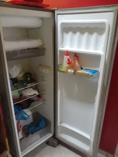 Geladeira inox aceito cartão 