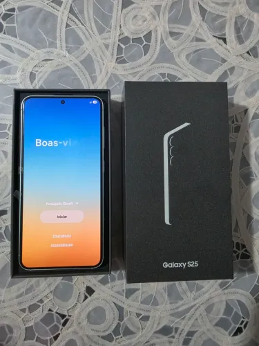 Samsung Galaxy S25 5G 256GB [Verde] - Impecável, com caixa, Carregador e nota fiscal