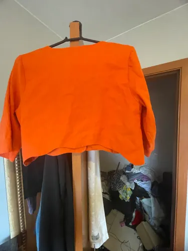cropped laranja M feminino