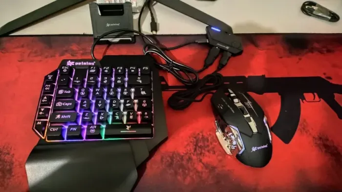 Kit Gamer Mobile free Fire pubg 4 em 1 Peining RGB