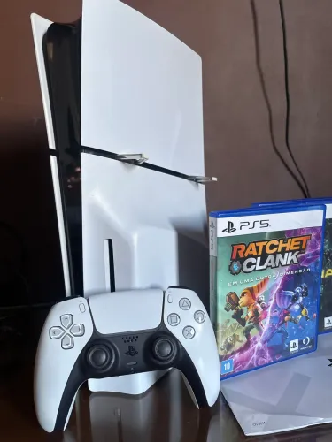 PlayStation 5 Slim Mídia Física 1Tb! Estado de Novo! @Rei_dos_gamesz! Play 5 Mídia Física