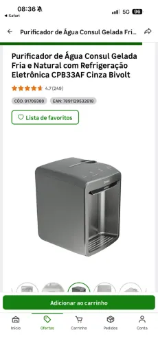 Vende-se este purificador de água