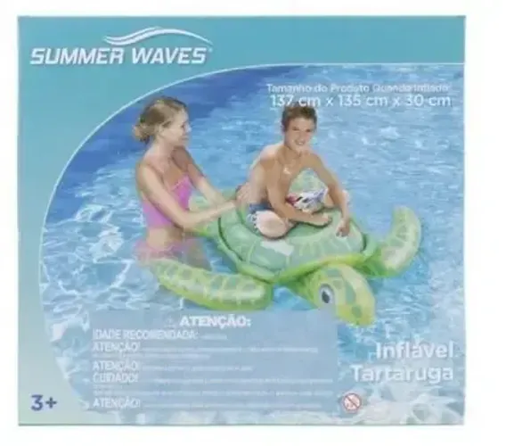 Boia inflável de tartaruga infantil - Jilong