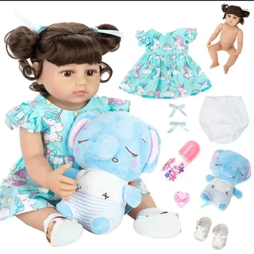 Boneca Bebê Reborn Silicone original 55 cm