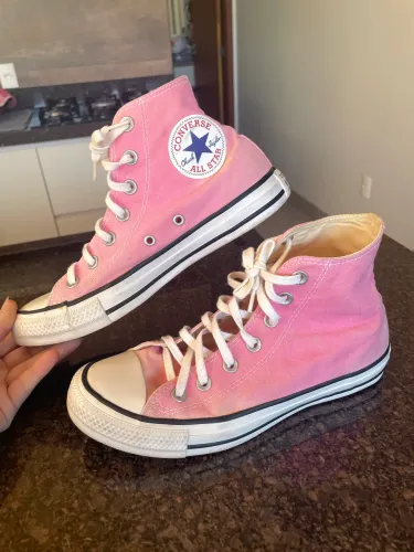 tênis original all star cano alto rosa
