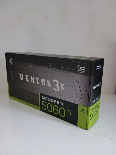 Placa de Vídeo MSI GeForce RTX 5060 Ti Ventus 3X OC 8GB GDDR7 PLACA NUNCA USADA