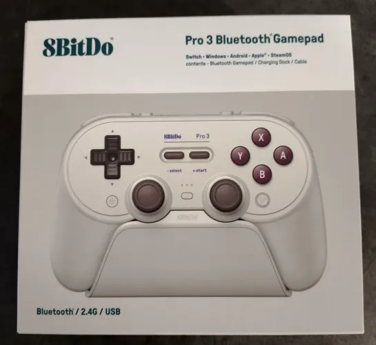 Controle 8bitdo Pro 3 TMR para PC Nintendo switch 1 e 2 Android e ios.