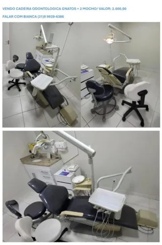 Vendo Cadeira odontológica. Funcionando ainda está montada 
