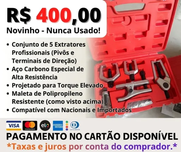 Conjunto Extrator Pivôs e terminais de Direção 
