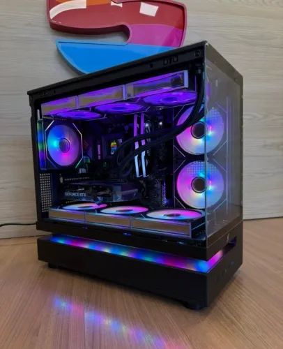 PC Gamer | Ryzen 5700X | RTX 5060 | 16GB RGB | NVME 1TB | Water Cooler 360 Tela | Garantia