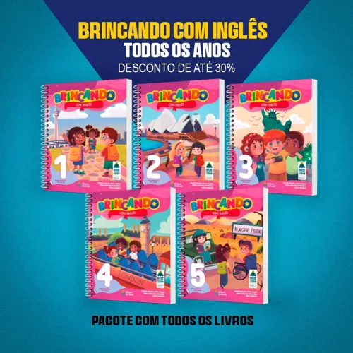 LIVRO BRINCANDO COM INGLÊS ( Todos os volumes )
