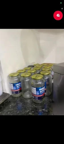Potes de vidro para artesanato ou conserva 