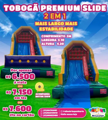 Toboga prêmio slaid 2x1