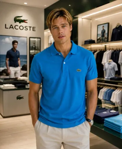 Camisa Polo Masculina Lacoste Azul - NOVA - ORIGINAL - Tamanho G