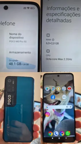 POCO M3 PRO 8 gigas de ram 128 memória 