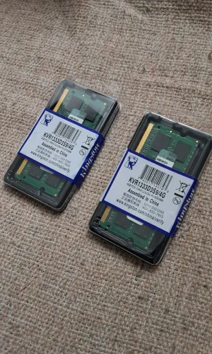 Memória RAM DDR 3 para notebook, 2 pentes de 4 GB