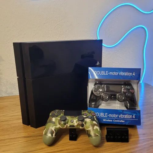 PS4 FAT 2 CONTROLES + SUPORTE | COMPLETO