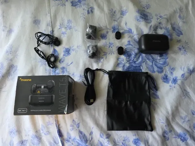 Microfone de Lapela Maono Wave T5 Aceito Cartão