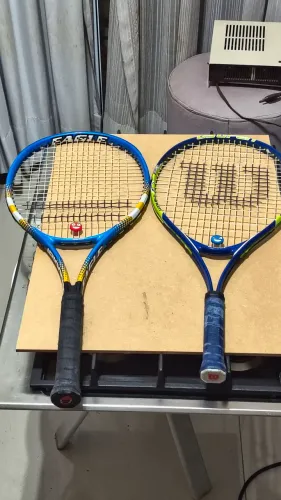 Kit 2 Raquetes de Tênis Babolat Eagle + Wilson US Open 25 (Com Capas Originais)