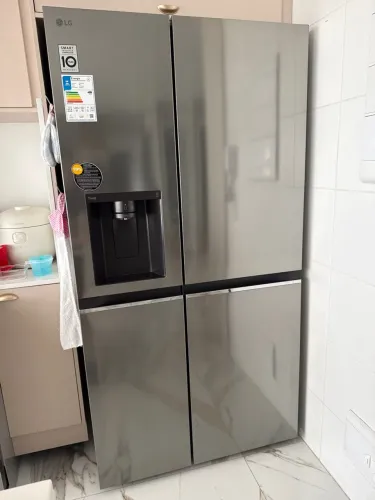 Geladeira LG Side by Side 611L Inox GC-L257SLPL (127V) - Excelente Estado