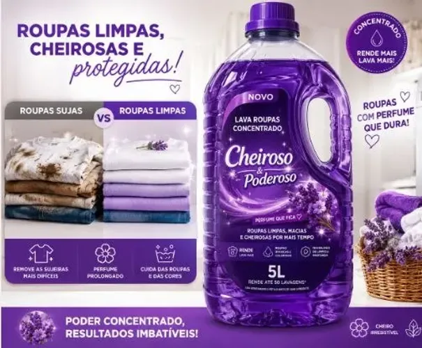 LAVA ROUPAS SUPER CHEIROSO RECEBA EM CASA